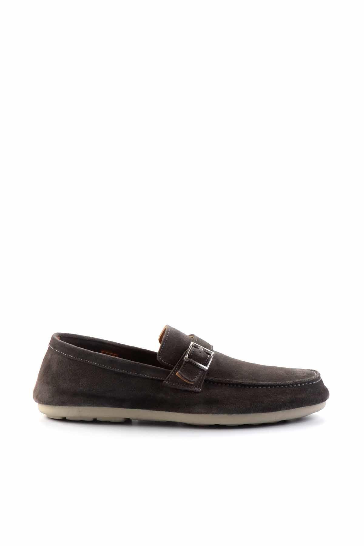 Gri Leather Erkek Loafer Ayakkabı E01304406502