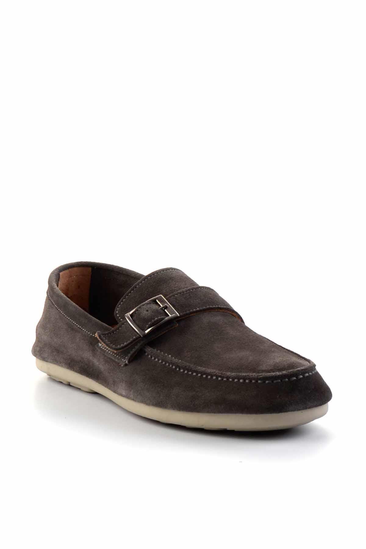 Gri Leather Erkek Loafer Ayakkabı E01304406502