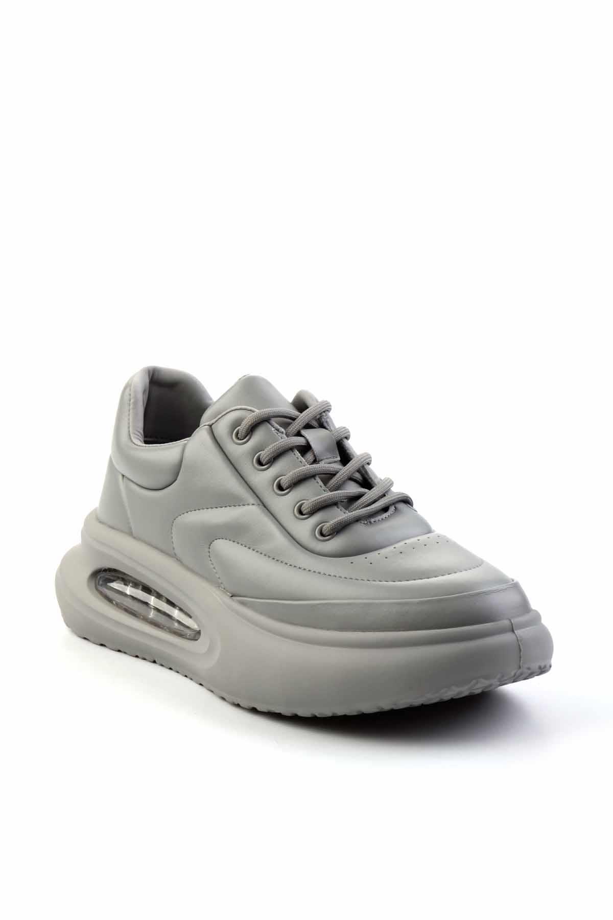 Gri Leather Erkek Sneaker E01185052803