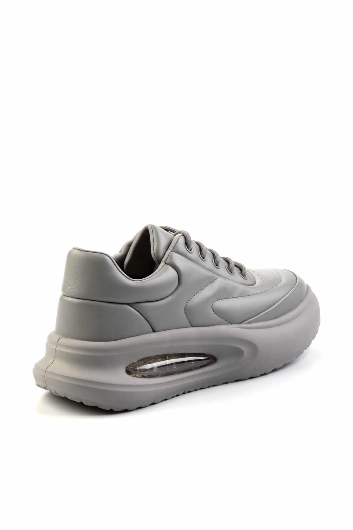 Gri Leather Erkek Sneaker E01185052803