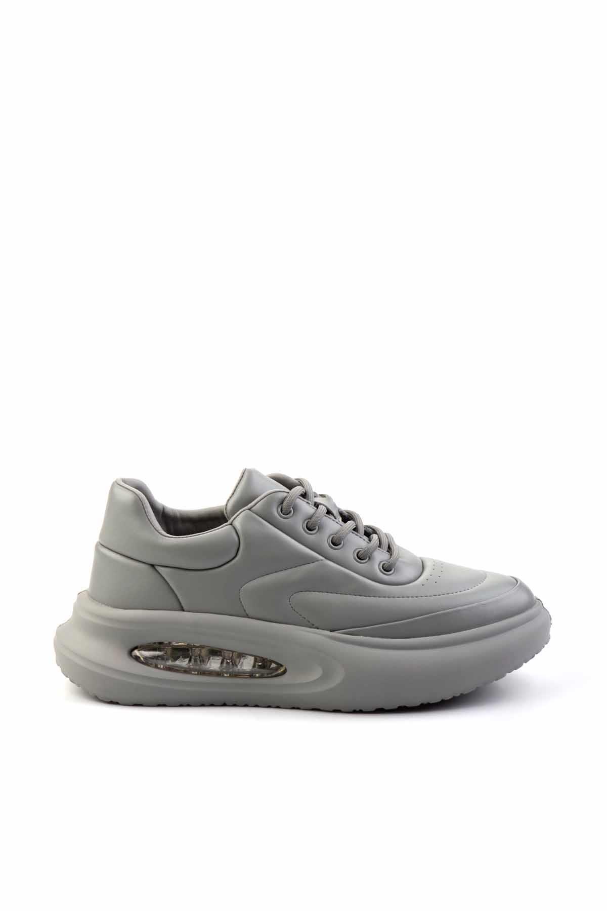 Gri Leather Erkek Sneaker E01185052803