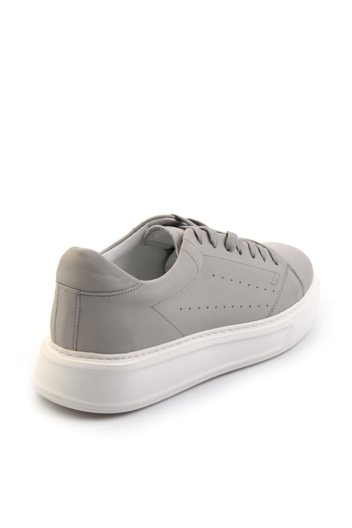 Gri Leather Erkek Sneaker E01589521603