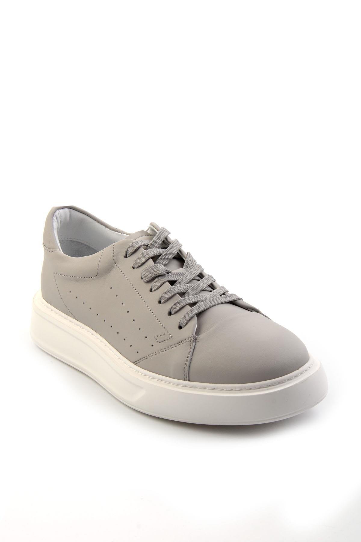 Gri Leather Erkek Sneaker E01589521603