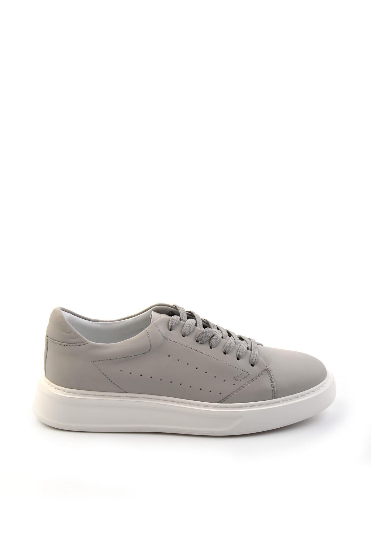 Gri Leather Erkek Sneaker E01589521603