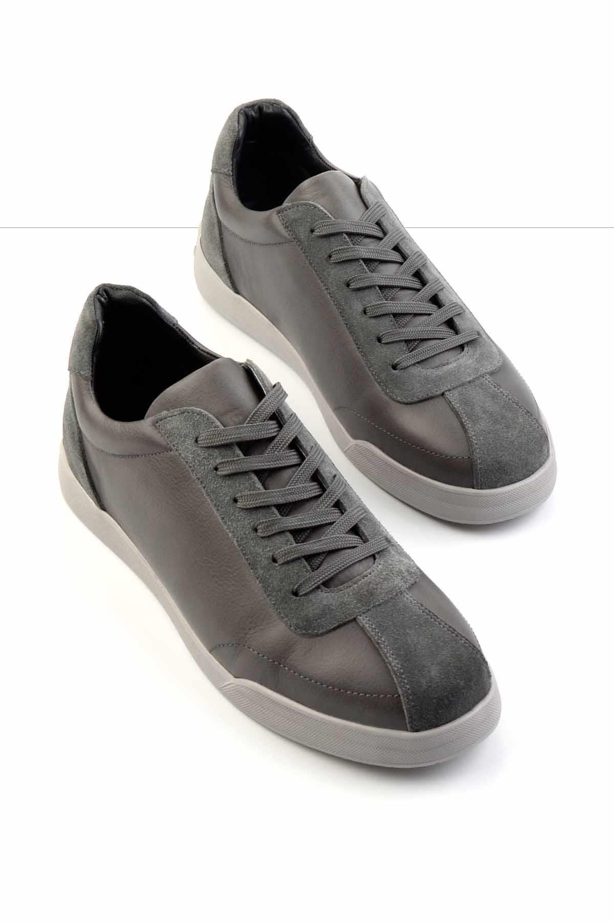 Gri Leather Erkek Sneaker E01728019243