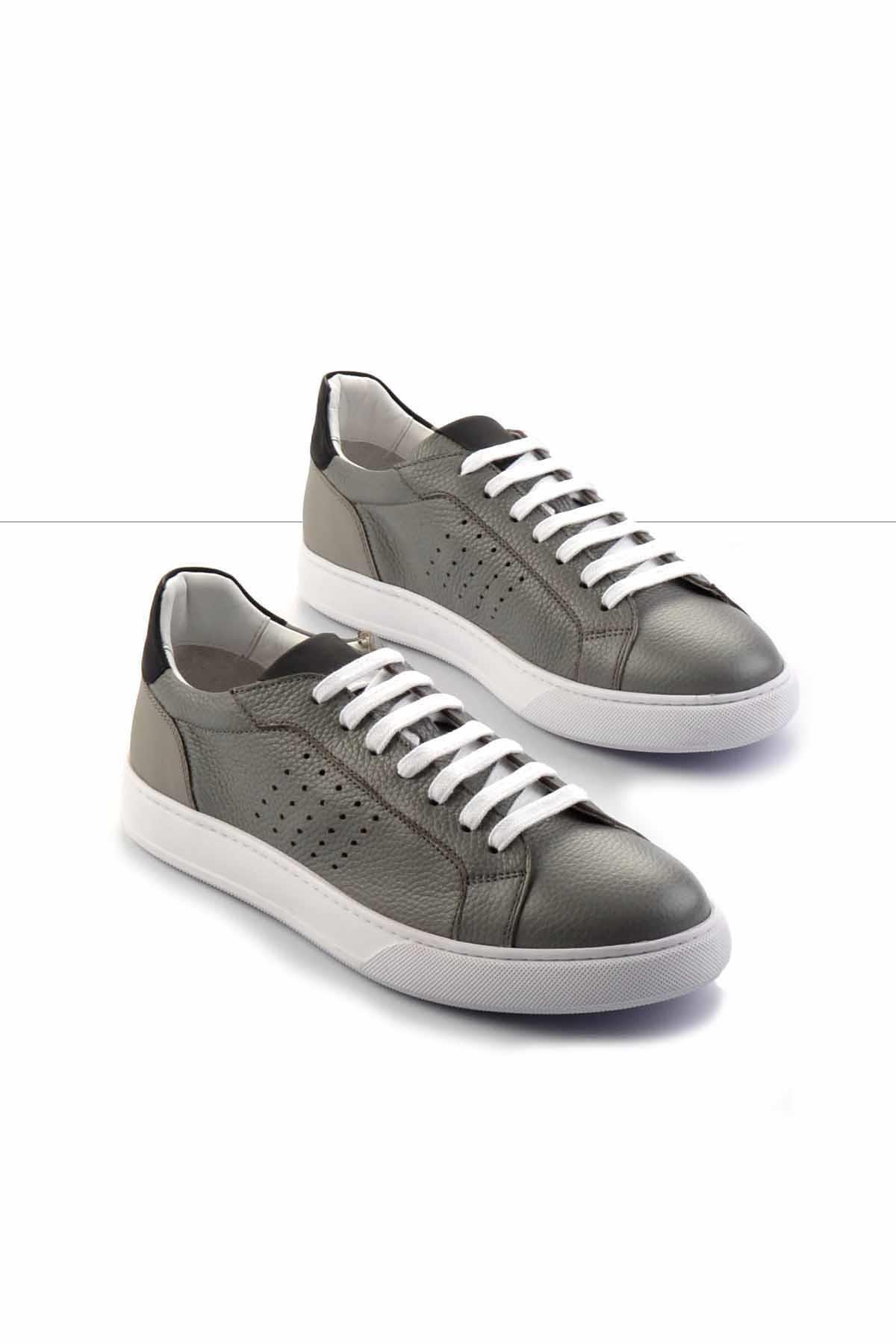 Gri Leather Erkek Sneaker E01901253443