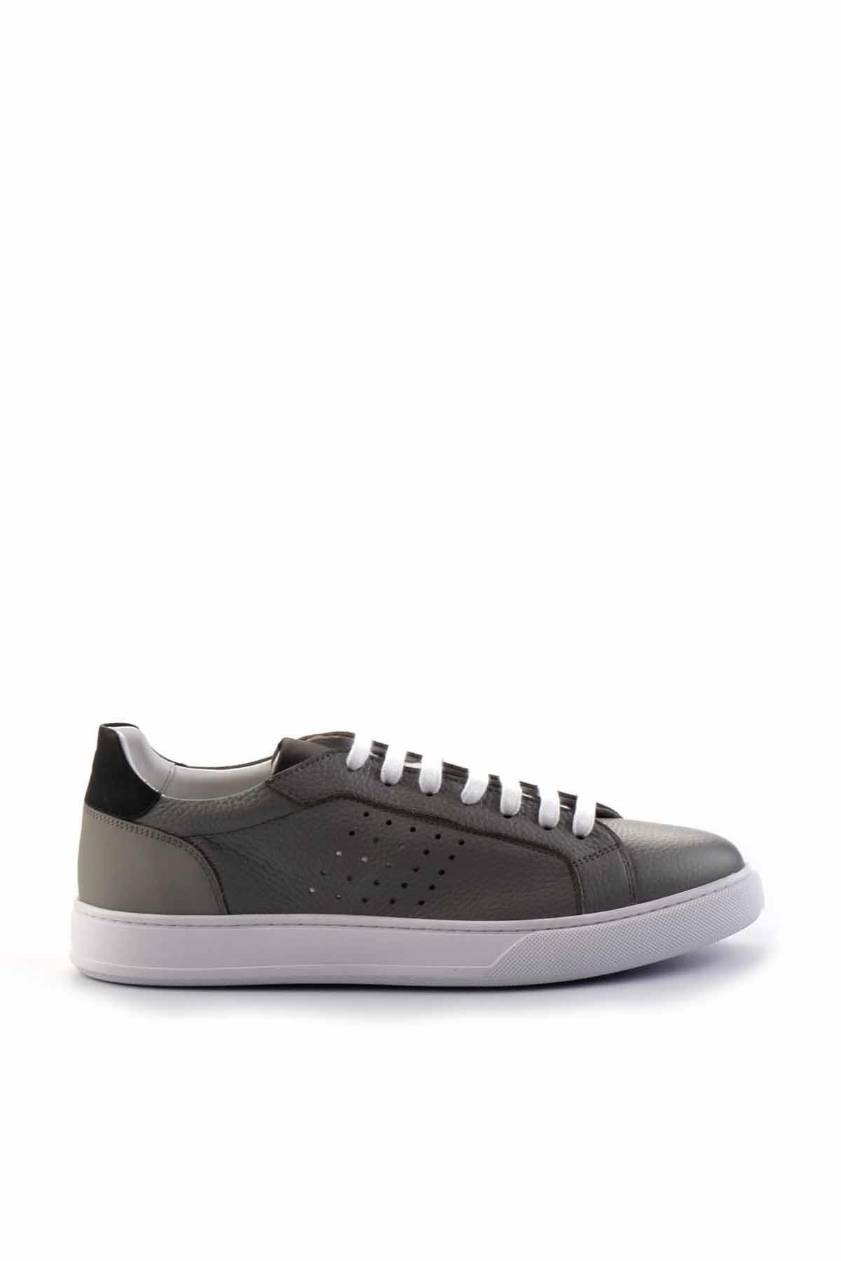Gri Leather Erkek Sneaker E01901253443