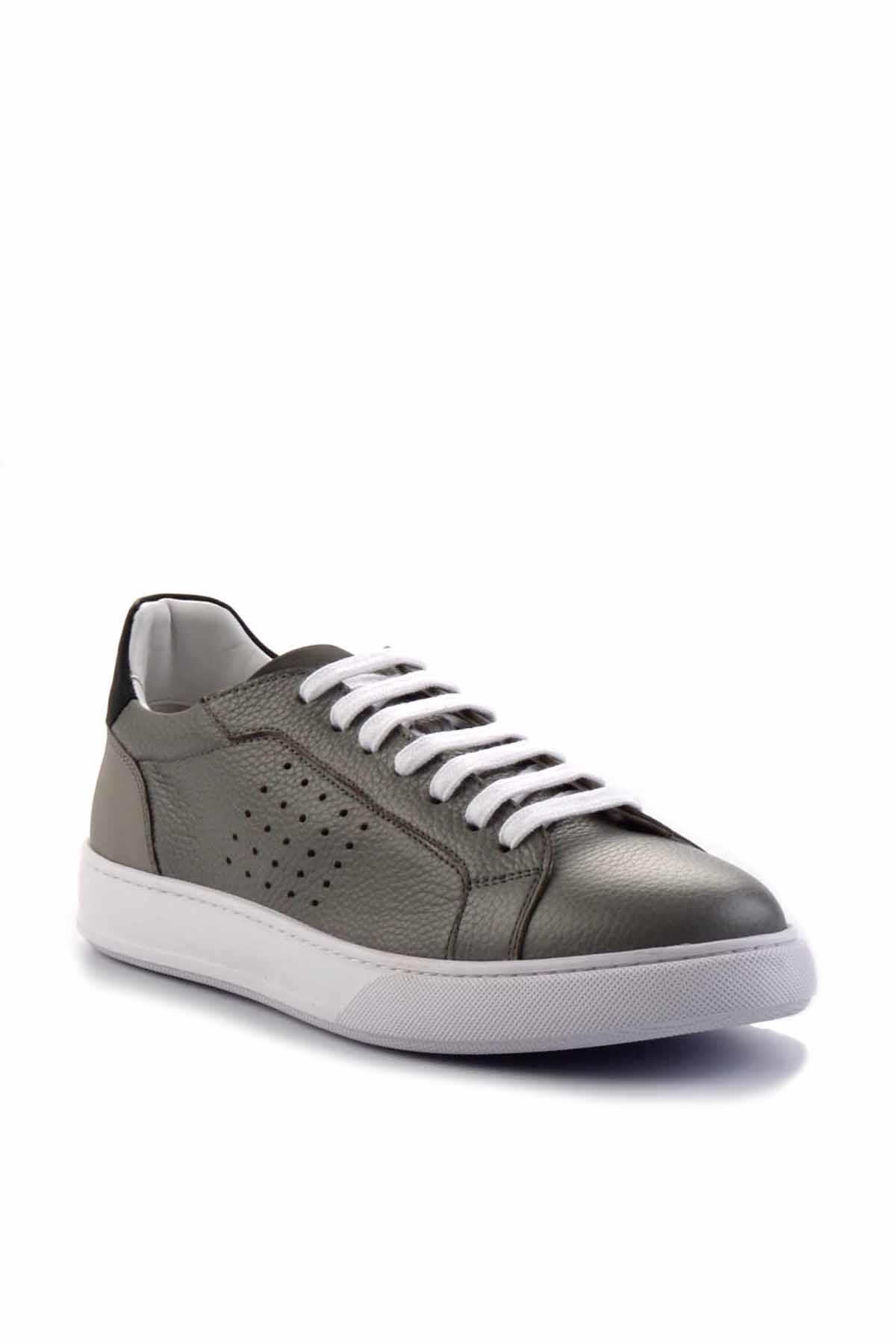 Gri Leather Erkek Sneaker E01901253443