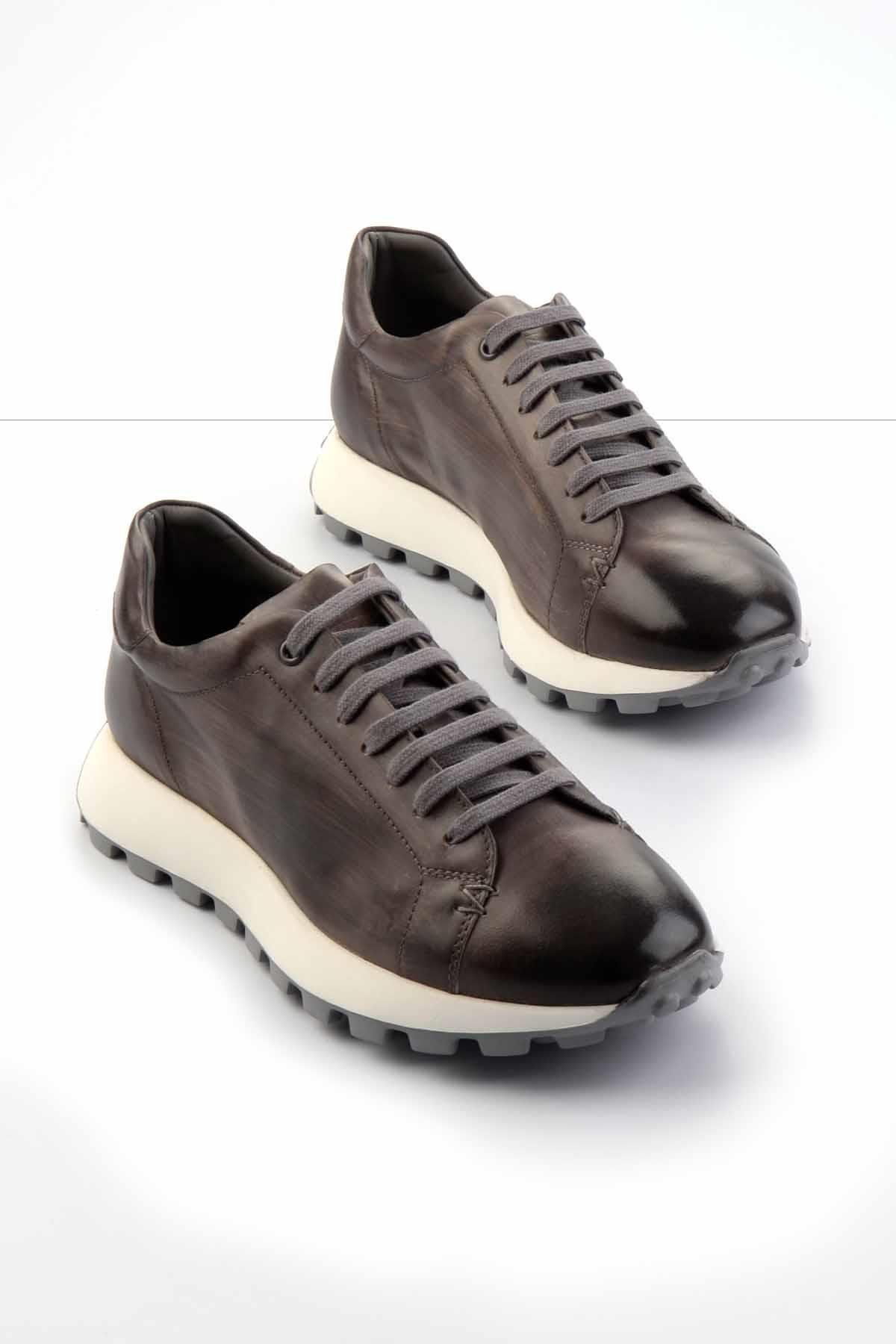 Gri Leather Erkek Sneaker E01901630101
