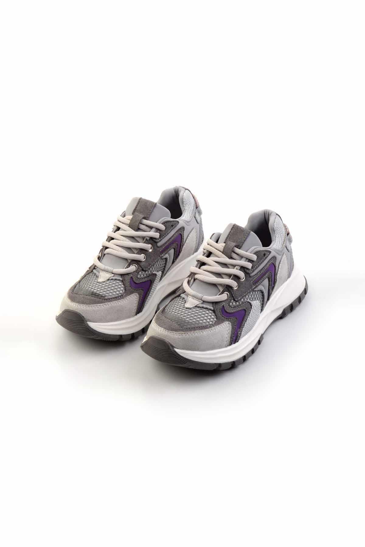 Gri Lila  Kadın Sneaker K01429161002