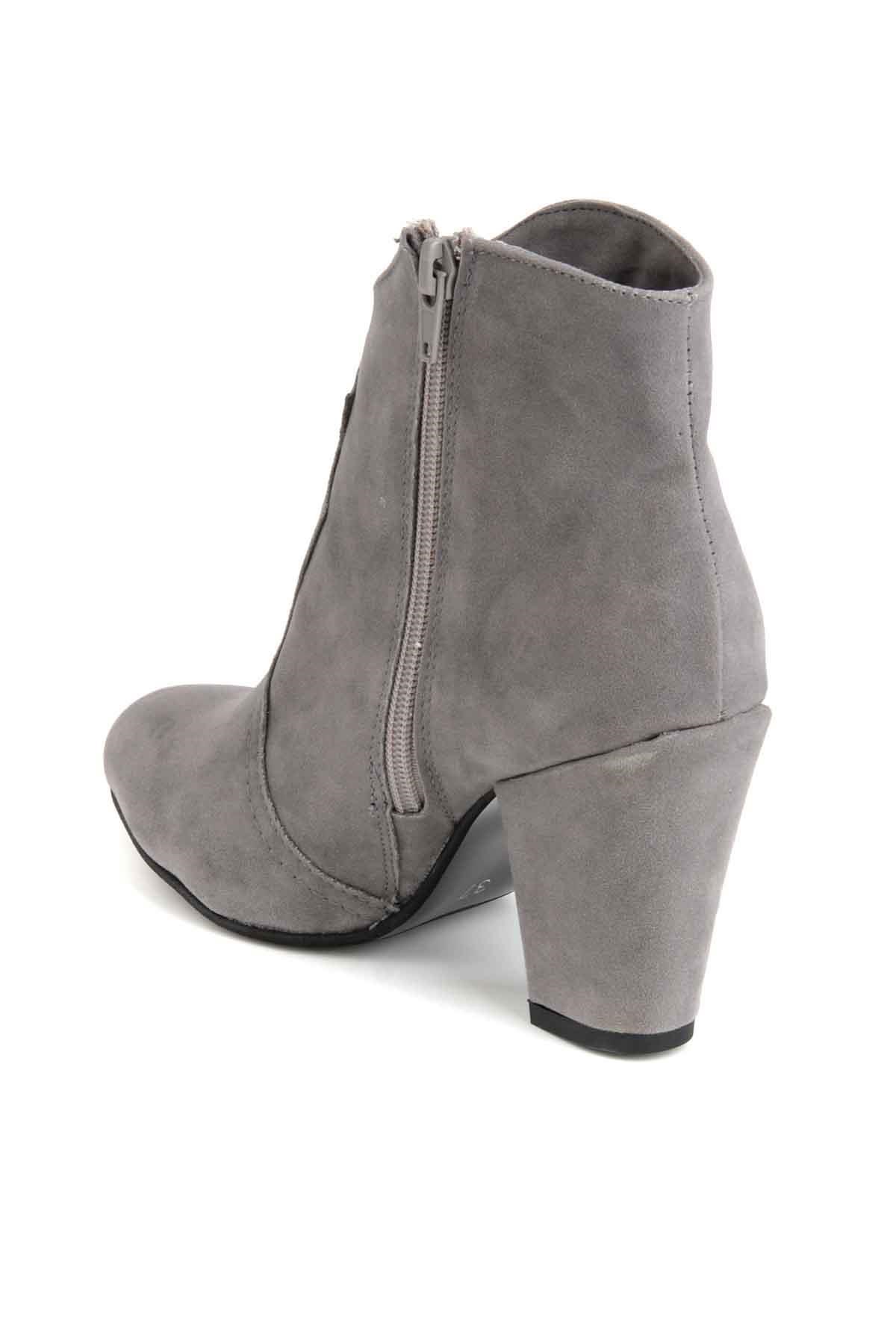 Gri Süet  Kadın Bot & Bootie E0238590072
