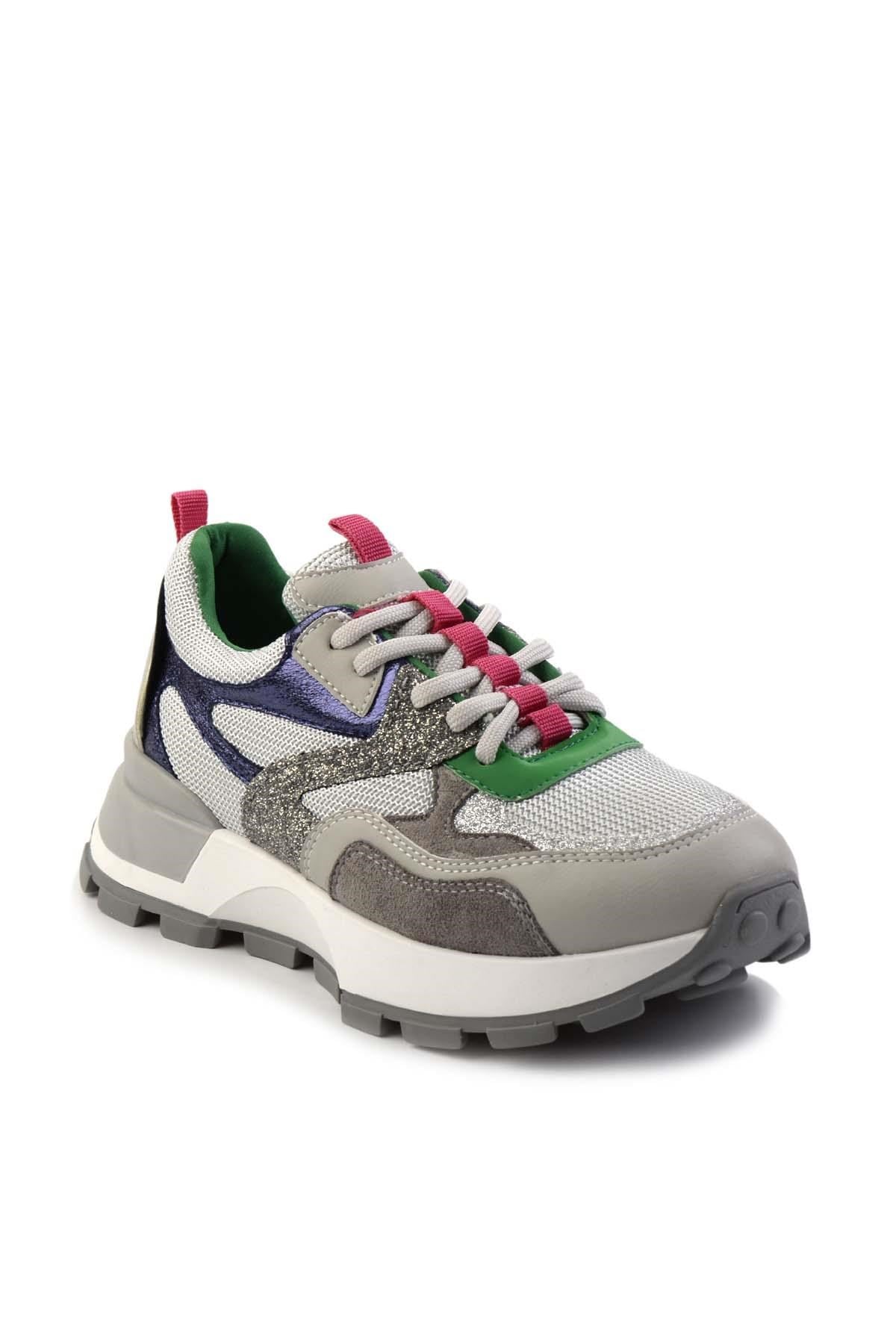 Gri Yeşil  Kadın Sneaker K01429160009