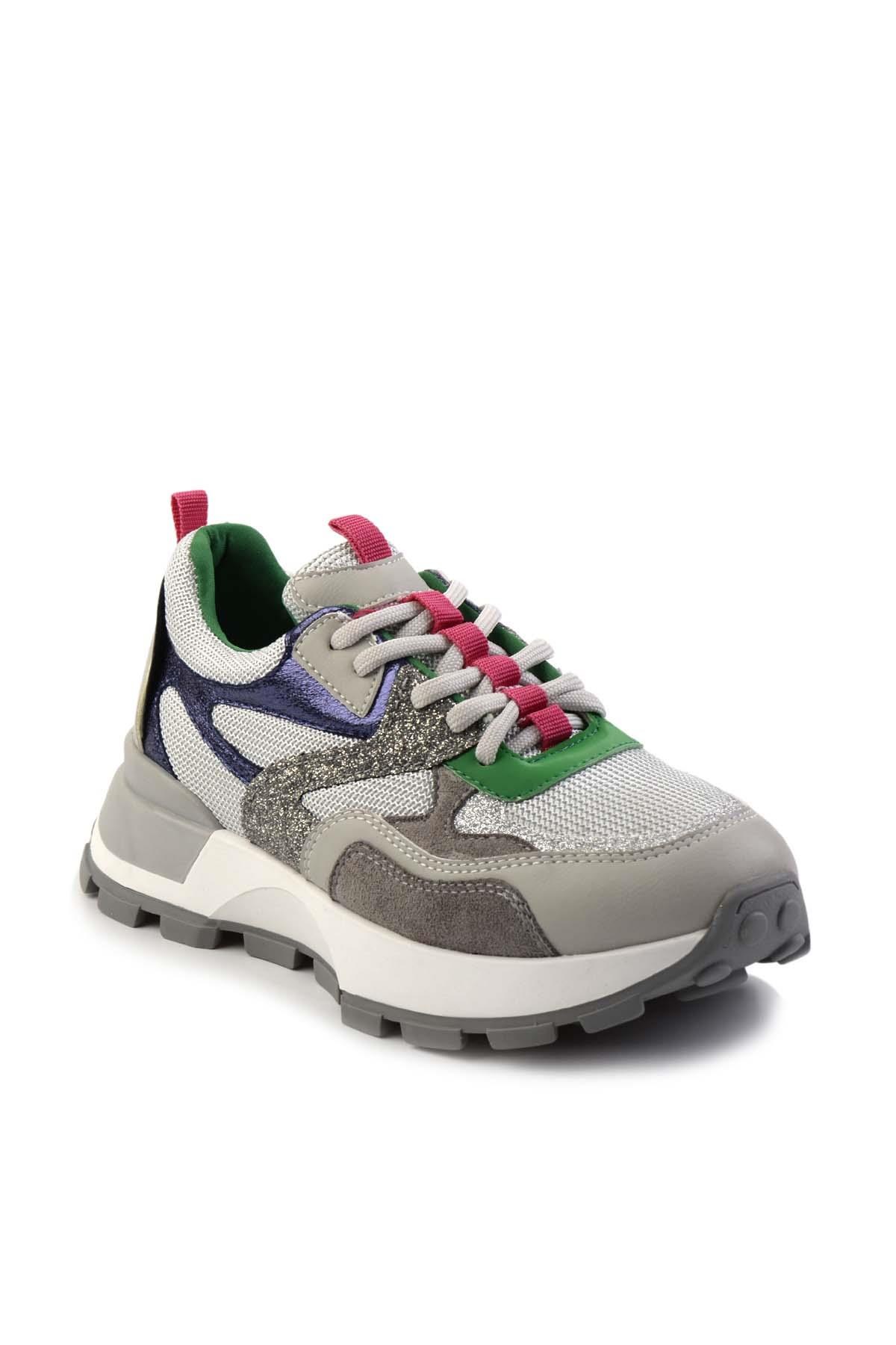 Gri Yeşil  Kadın Sneaker K01429160009
