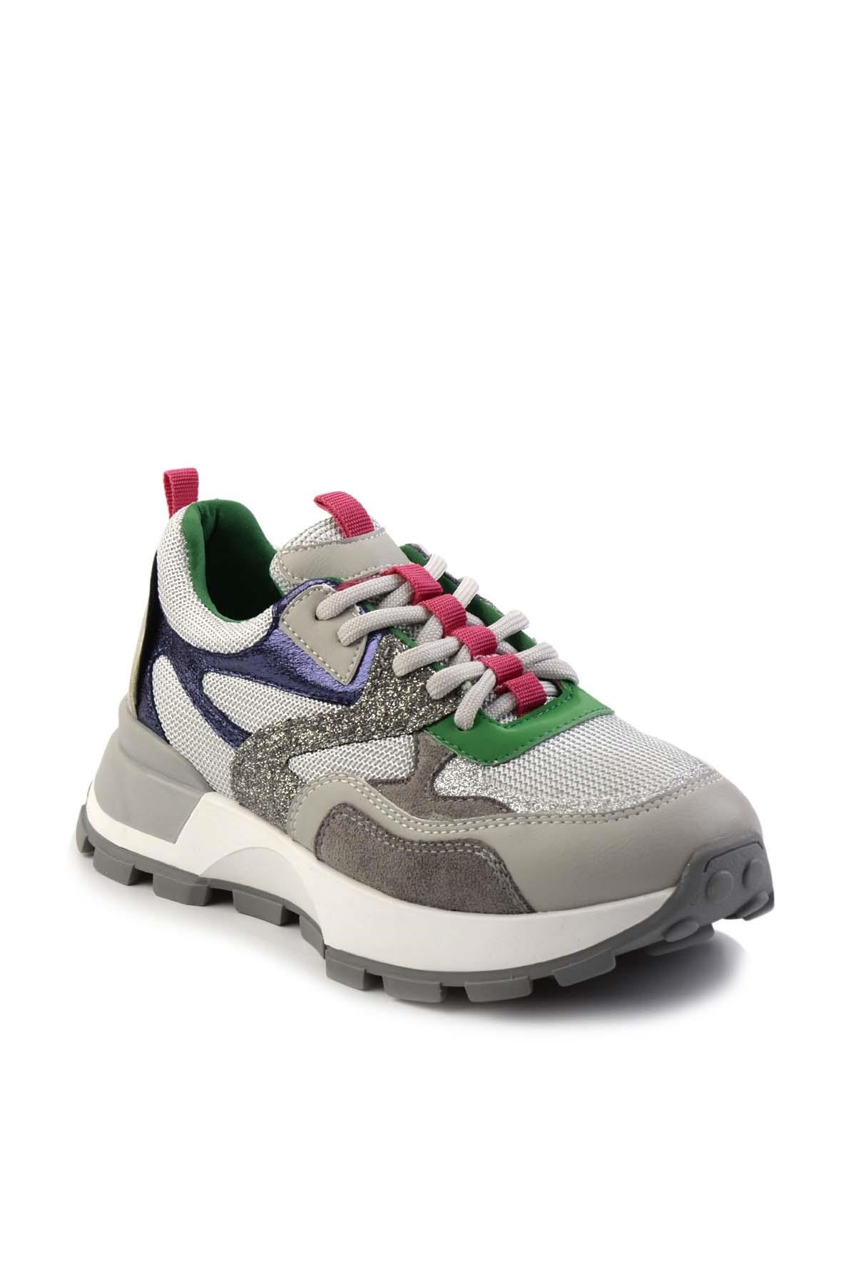 Gri Yeşil  Kadın Sneaker K01429160009