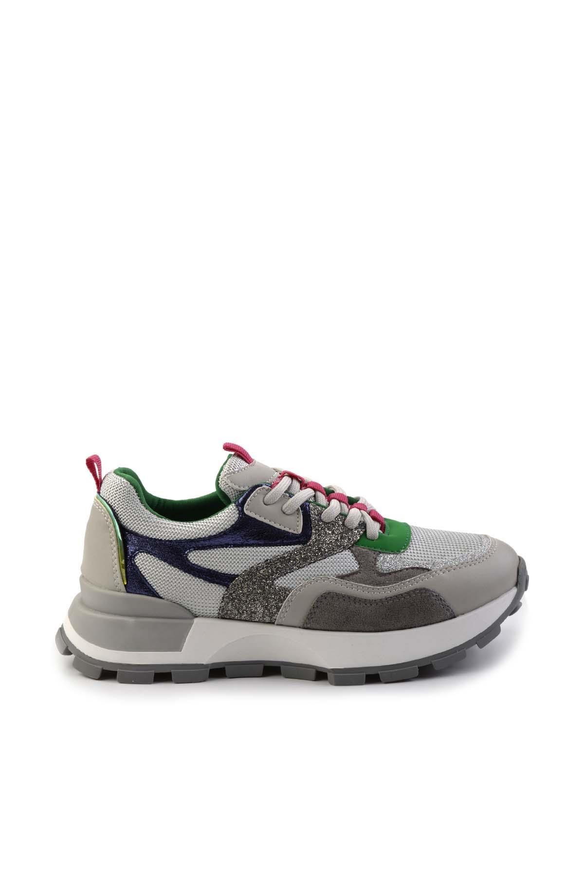 Gri Yeşil  Kadın Sneaker K01429160009
