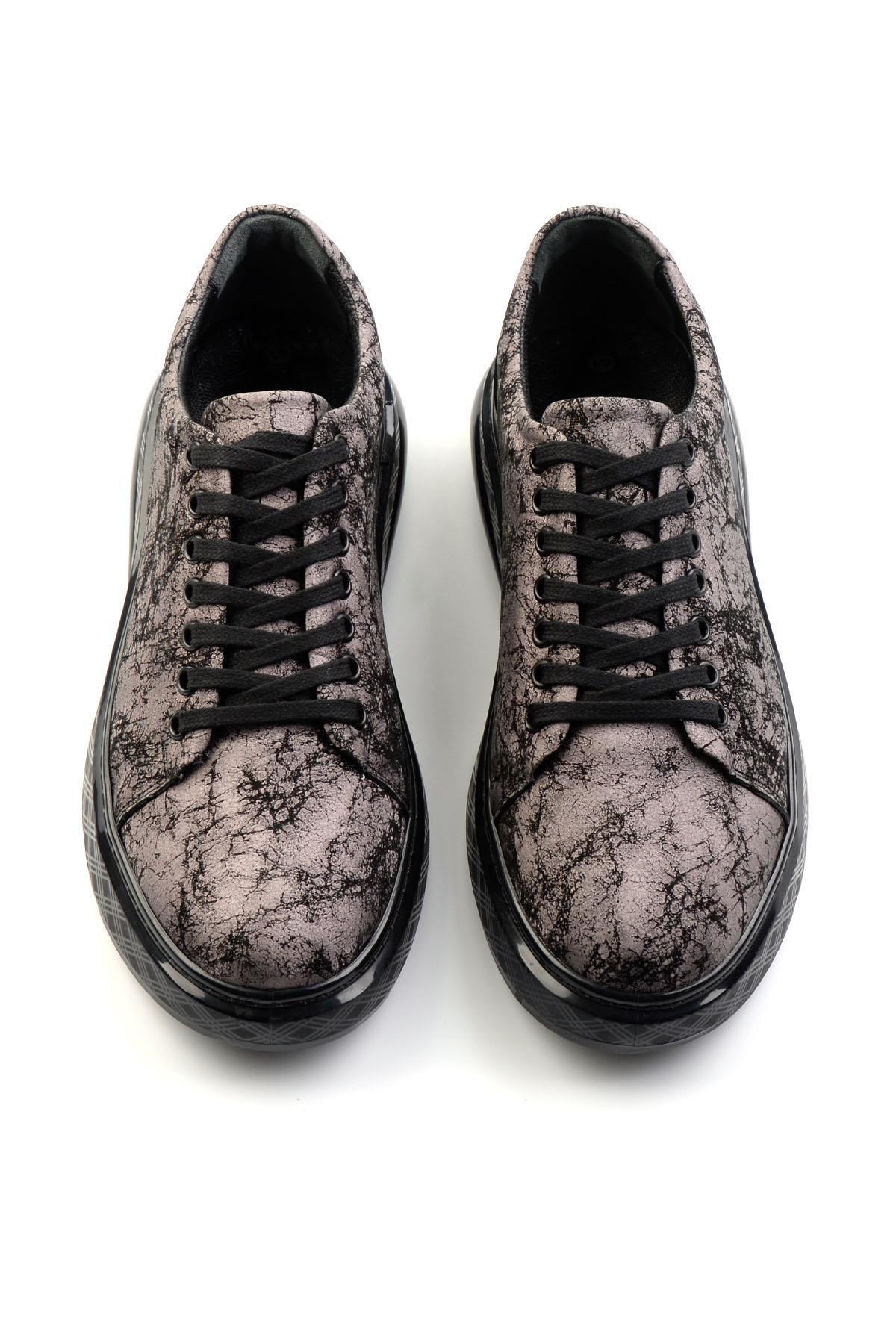 Gümüş Leather Erkek Sneaker E01081010203