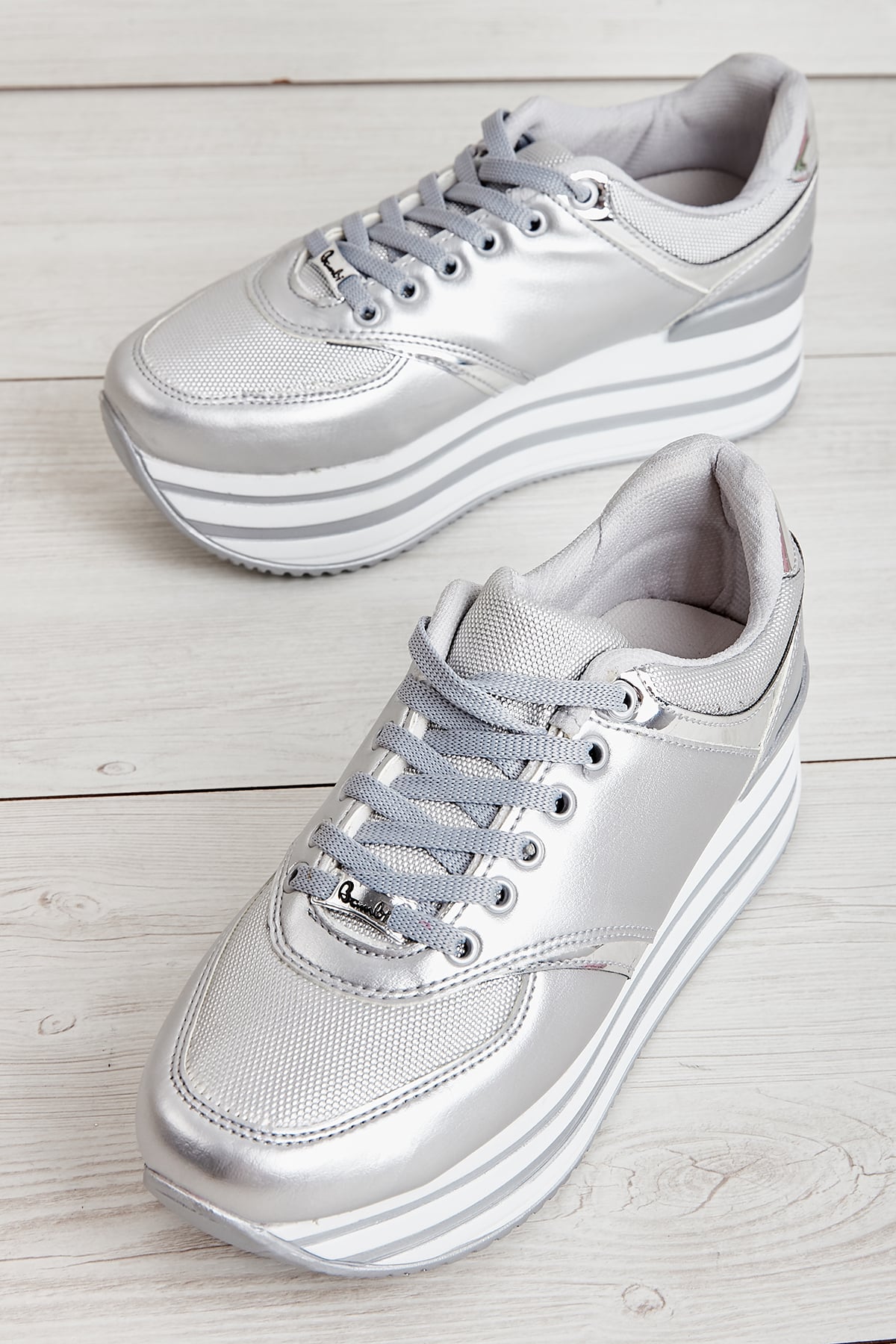 GÜMÜŞ/GÜMÜŞ KADIN SNEAKERS L0550121709