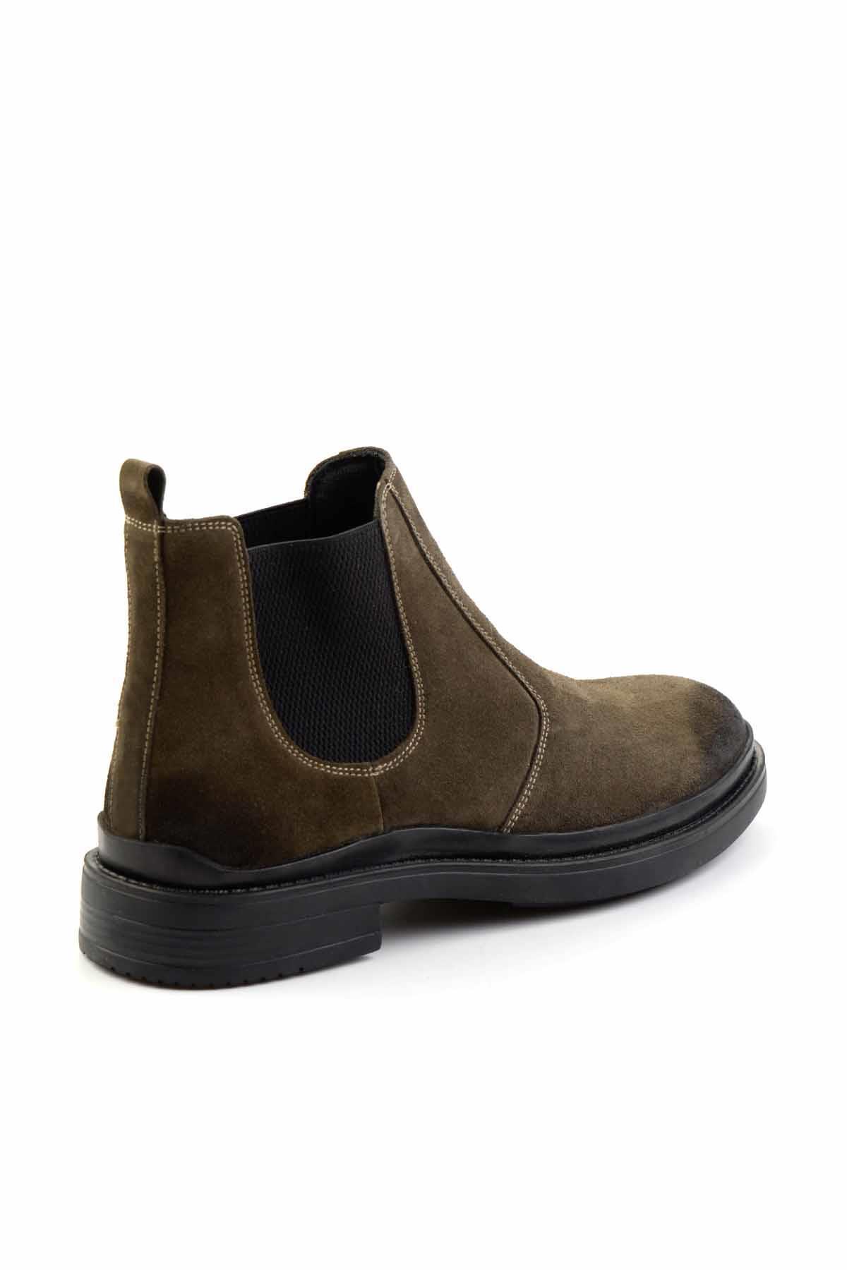 Haki Hakiki Deri Erkek Bot & Bootie E02442055002