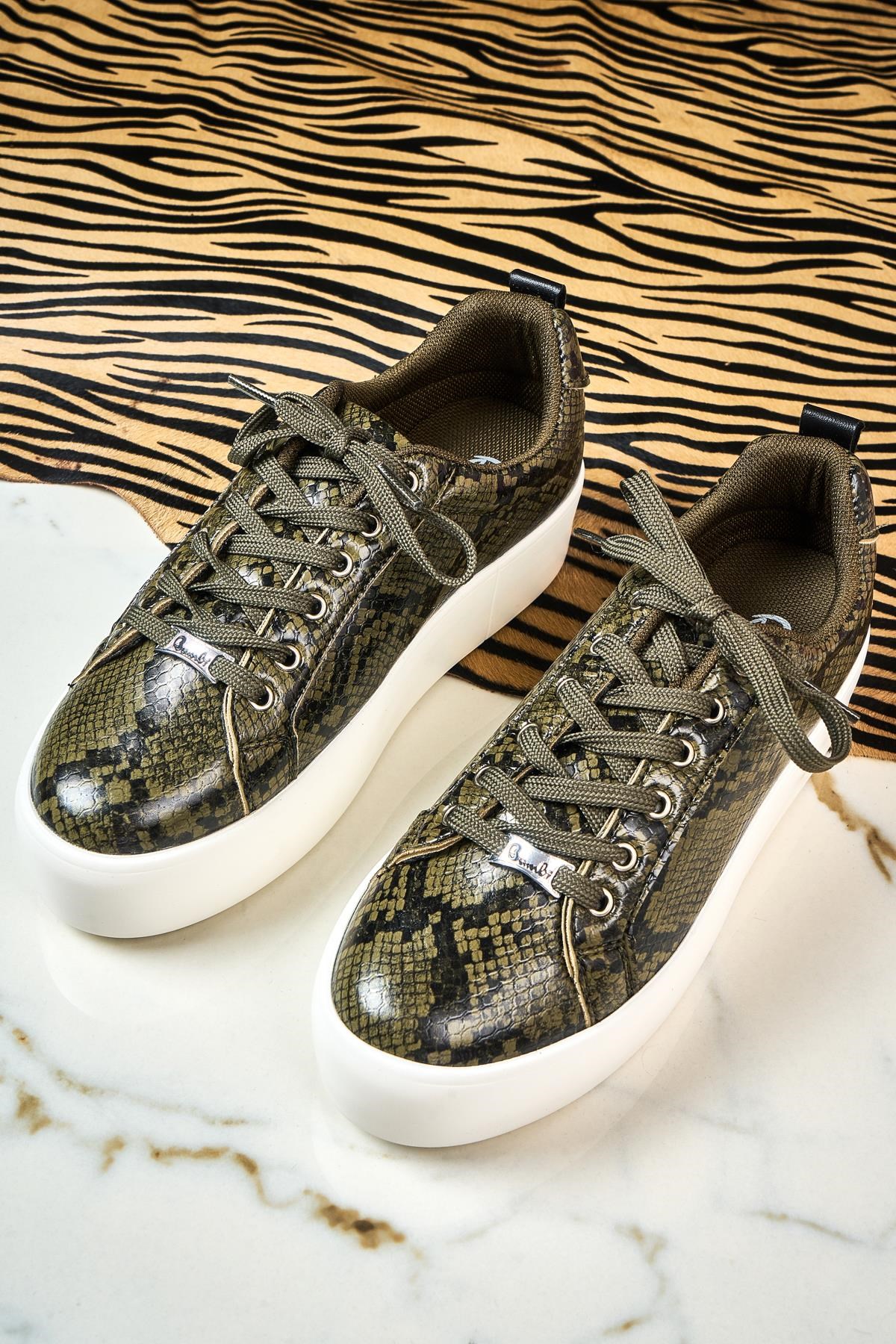 Haki  Kadın Casual Ayakkabı K0743130107