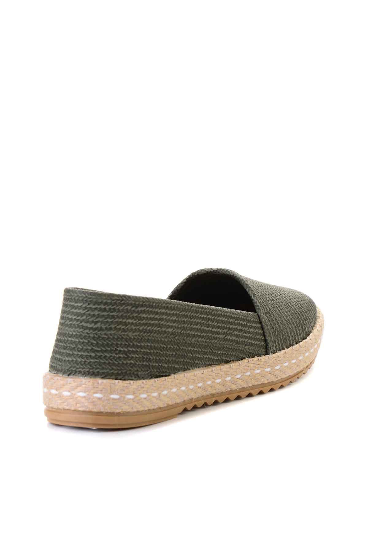 Haki Kadın Kadın Espadril Ayakkabı