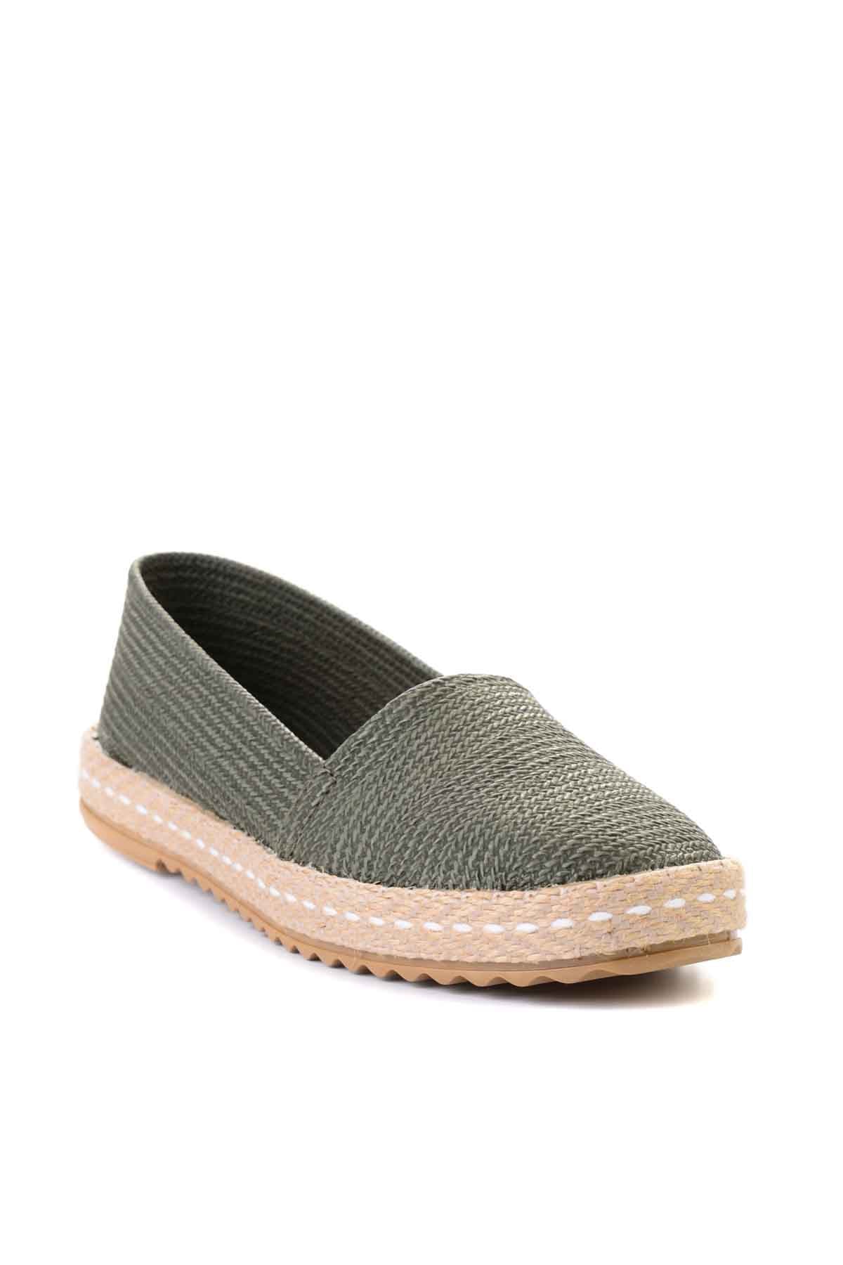 Haki Kadın Kadın Espadril Ayakkabı
