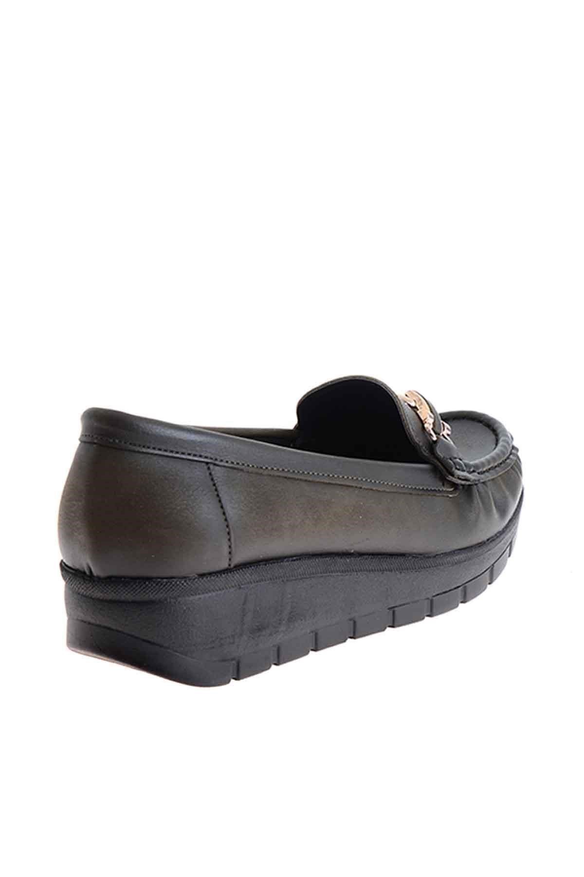 Haki  Kadın Loafer Ayakkabı K0501208509
