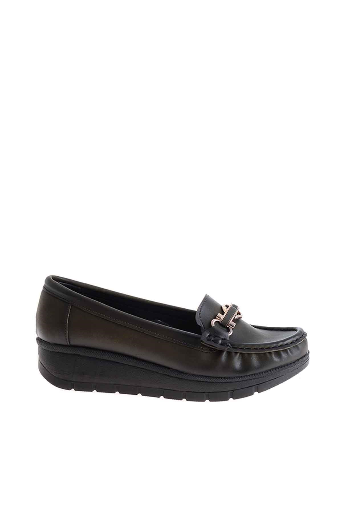 Haki  Kadın Loafer Ayakkabı K0501208509