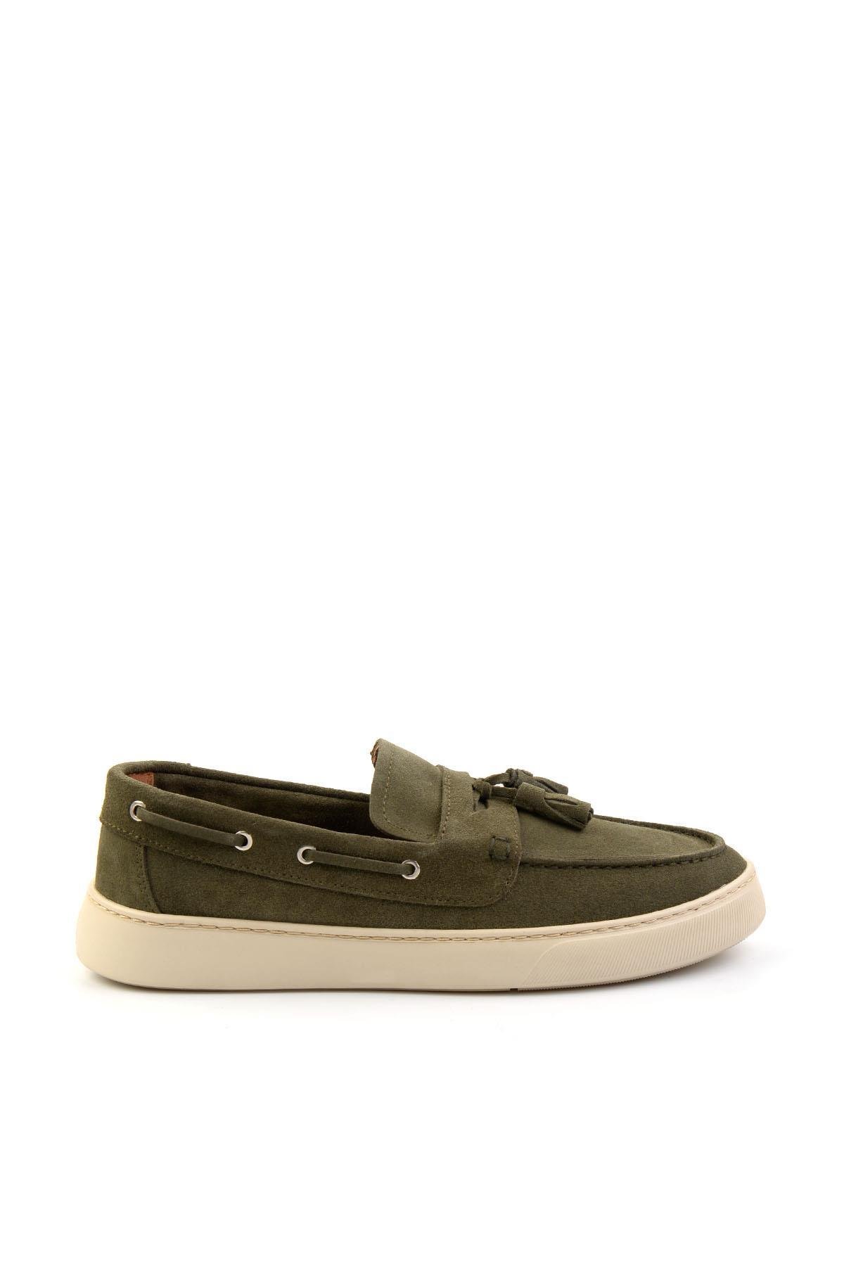 Haki Leather Erkek Casual Ayakkabı E01863815002