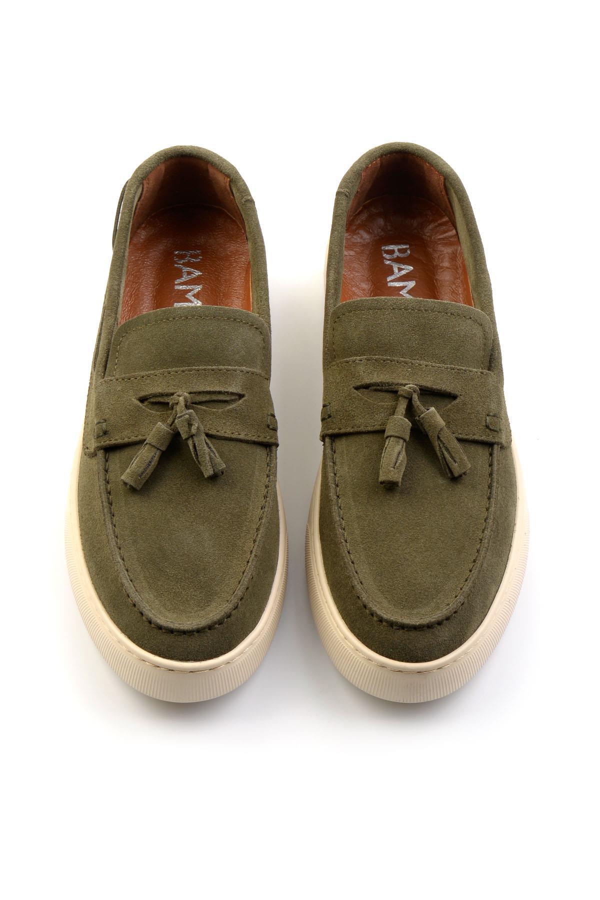 Haki Leather Erkek Casual Ayakkabı E01863815002