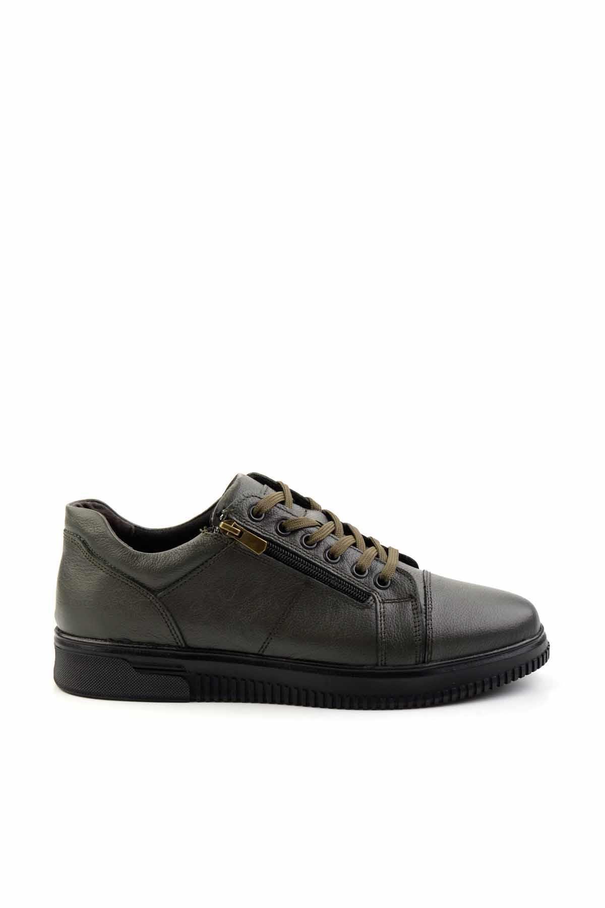 Haki Leather Erkek Casual Ayakkabı E01398232403