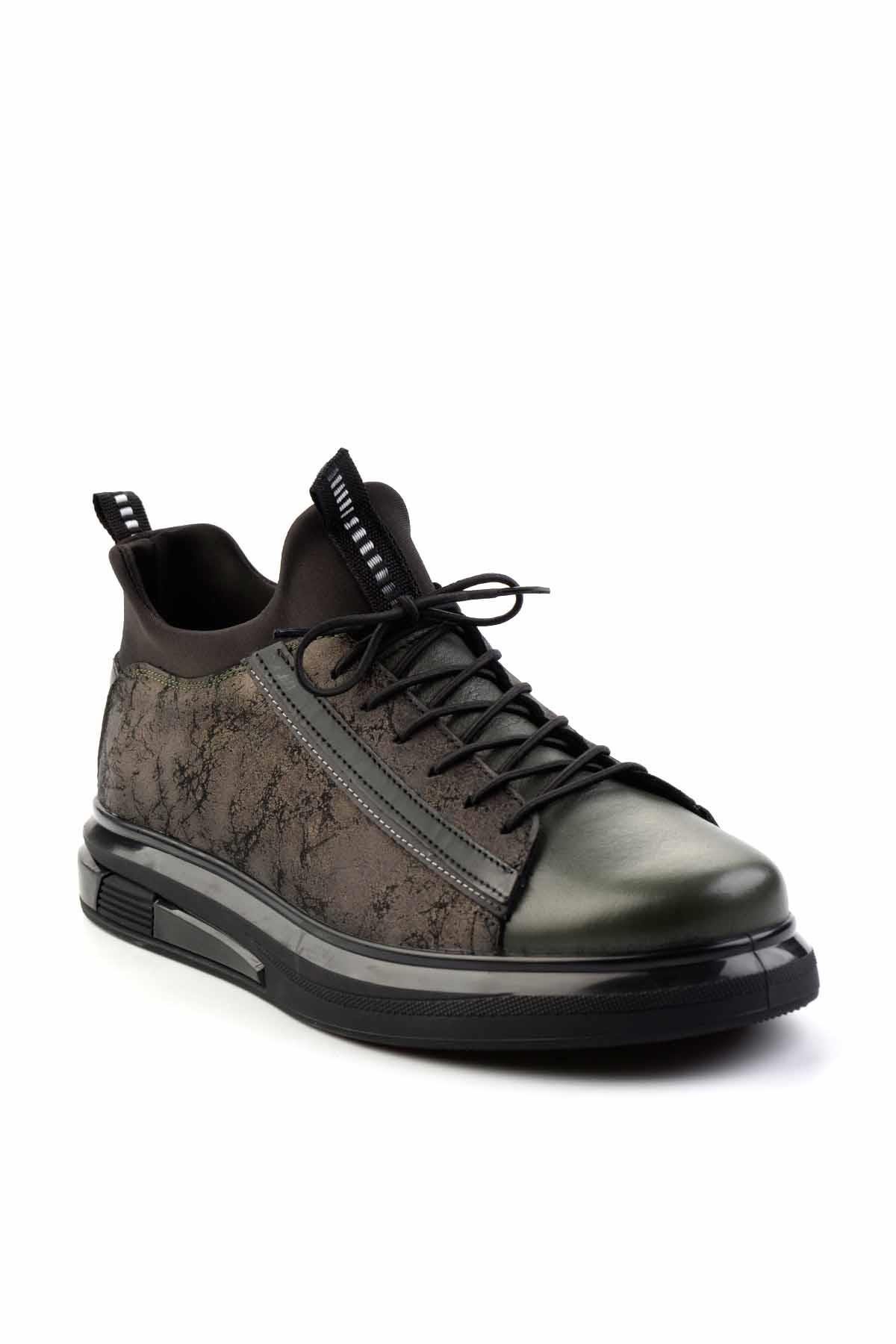 Haki Leather Erkek Sneaker E01011013103