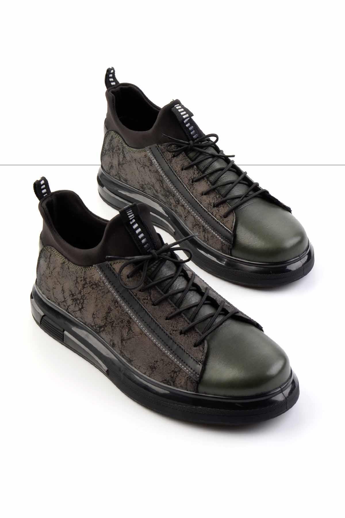 Haki Leather Erkek Sneaker E01011013103
