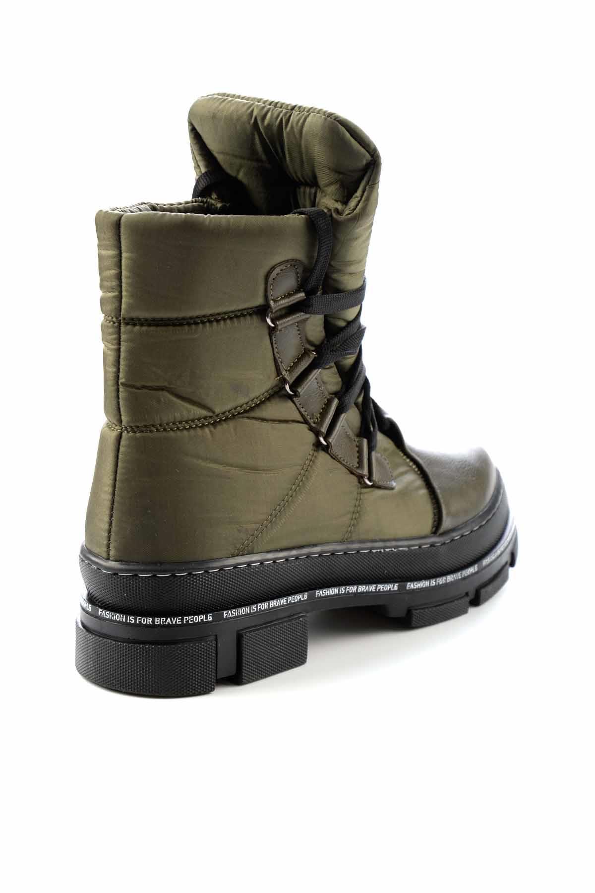Haki Siyah  Kadın Bot & Bootie K02578000909