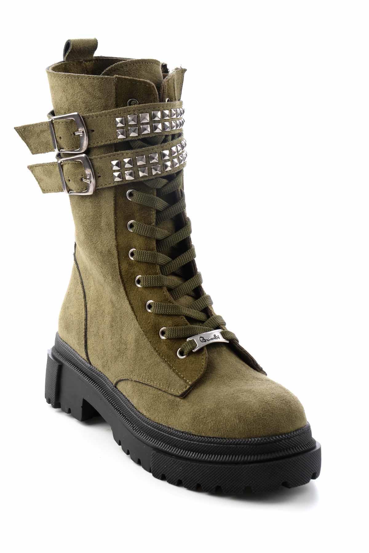 Haki Süet  Kadın Bot & Bootie K02936072702