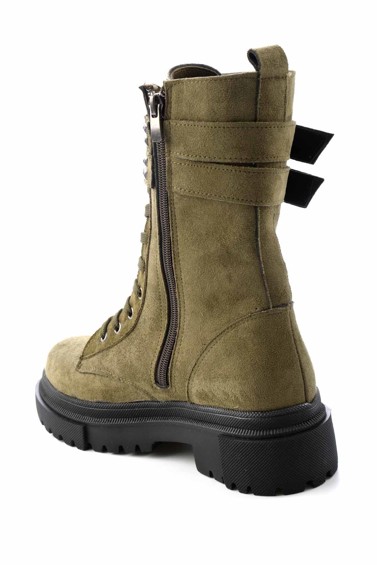 Haki Süet  Kadın Bot & Bootie K02936072702