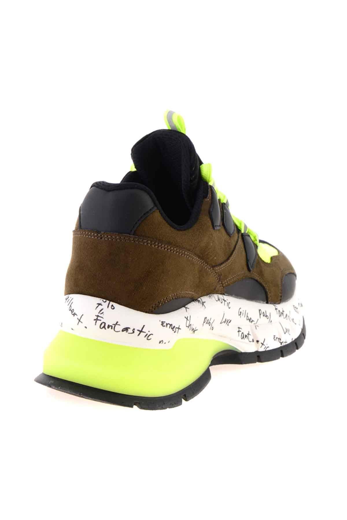 Haki Süet  Kadın Sneaker K0649490565