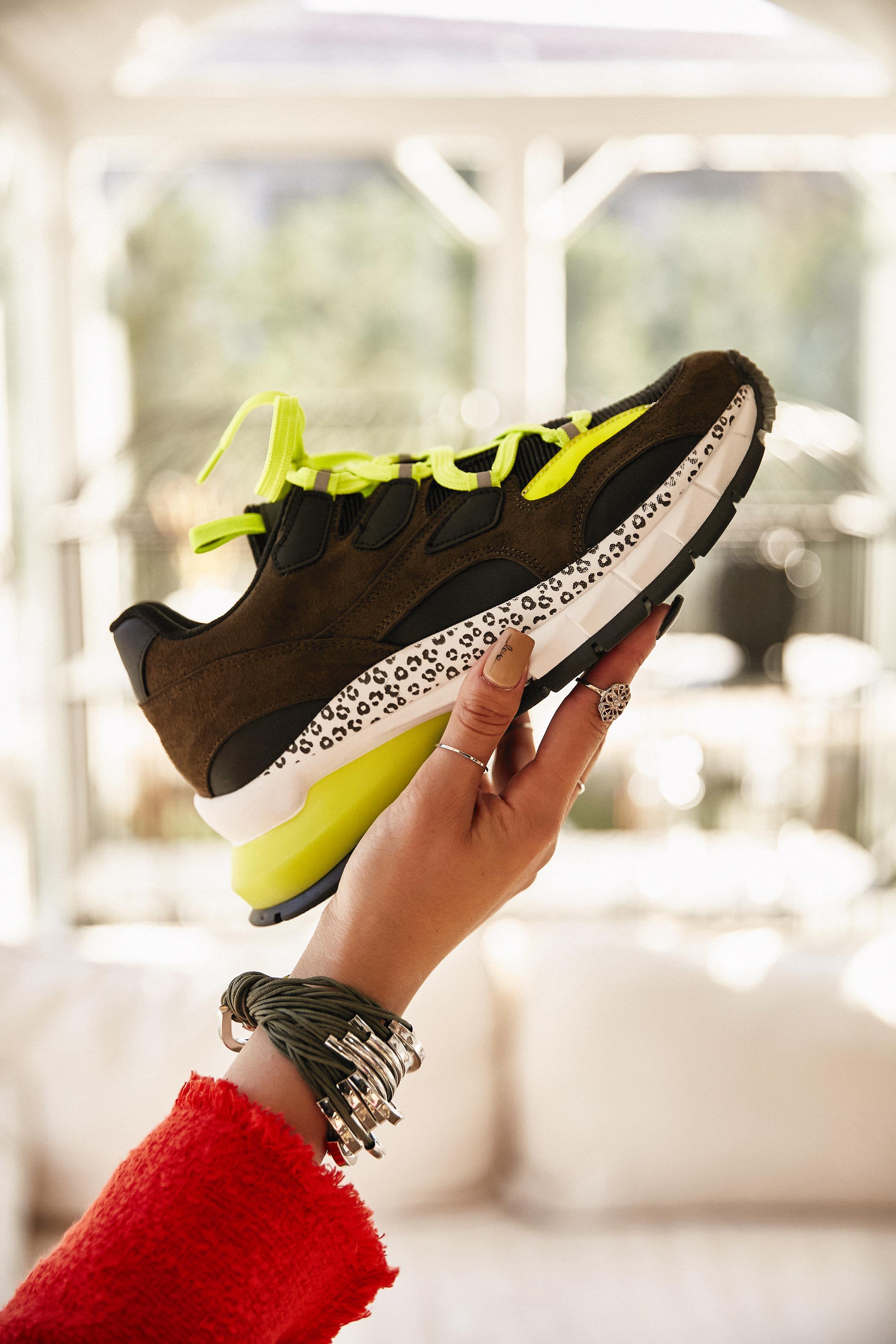 Haki Süet  Kadın Sneaker K0649490565