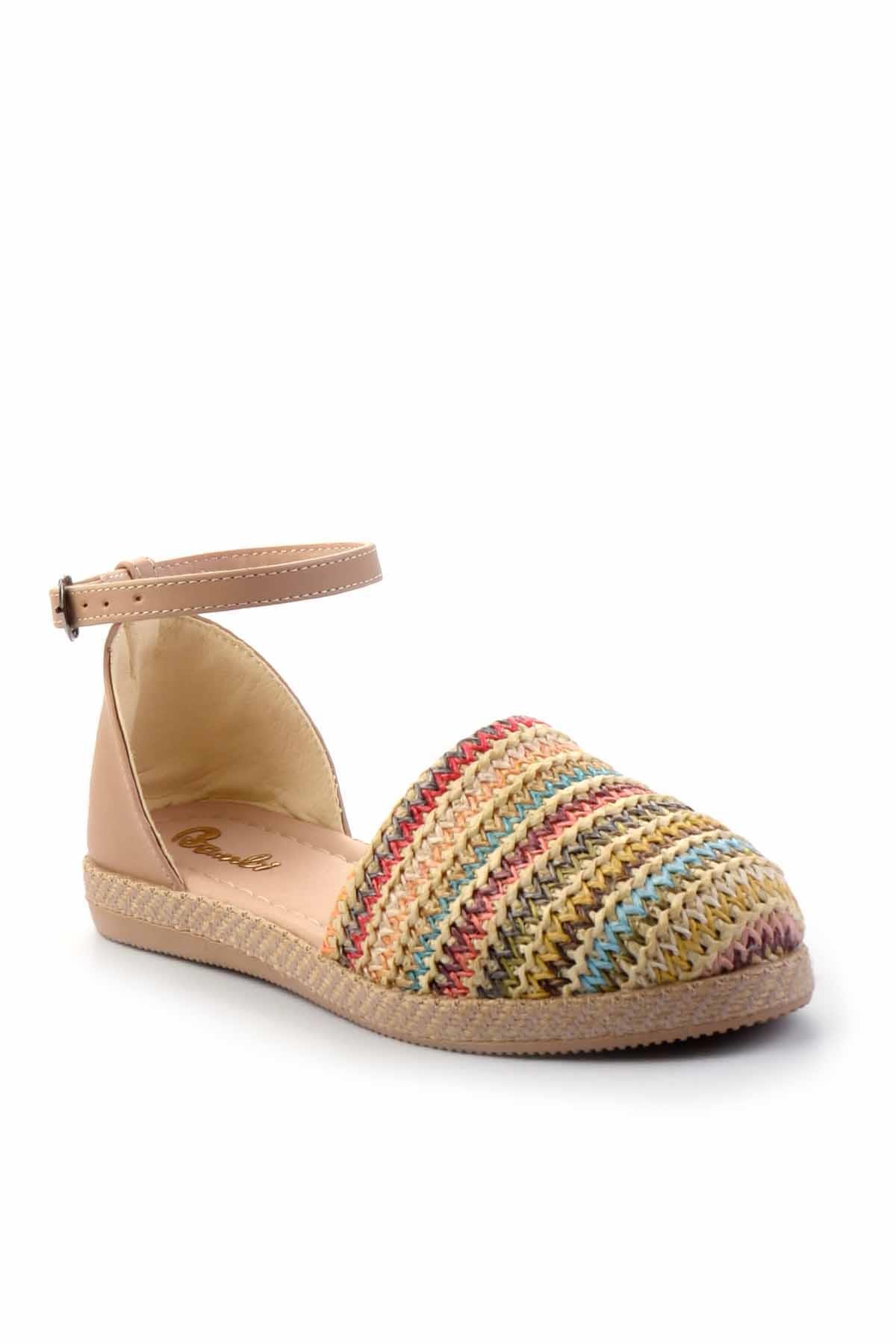 Hardal Çok Renkli  Kadın Espadril K01823251528