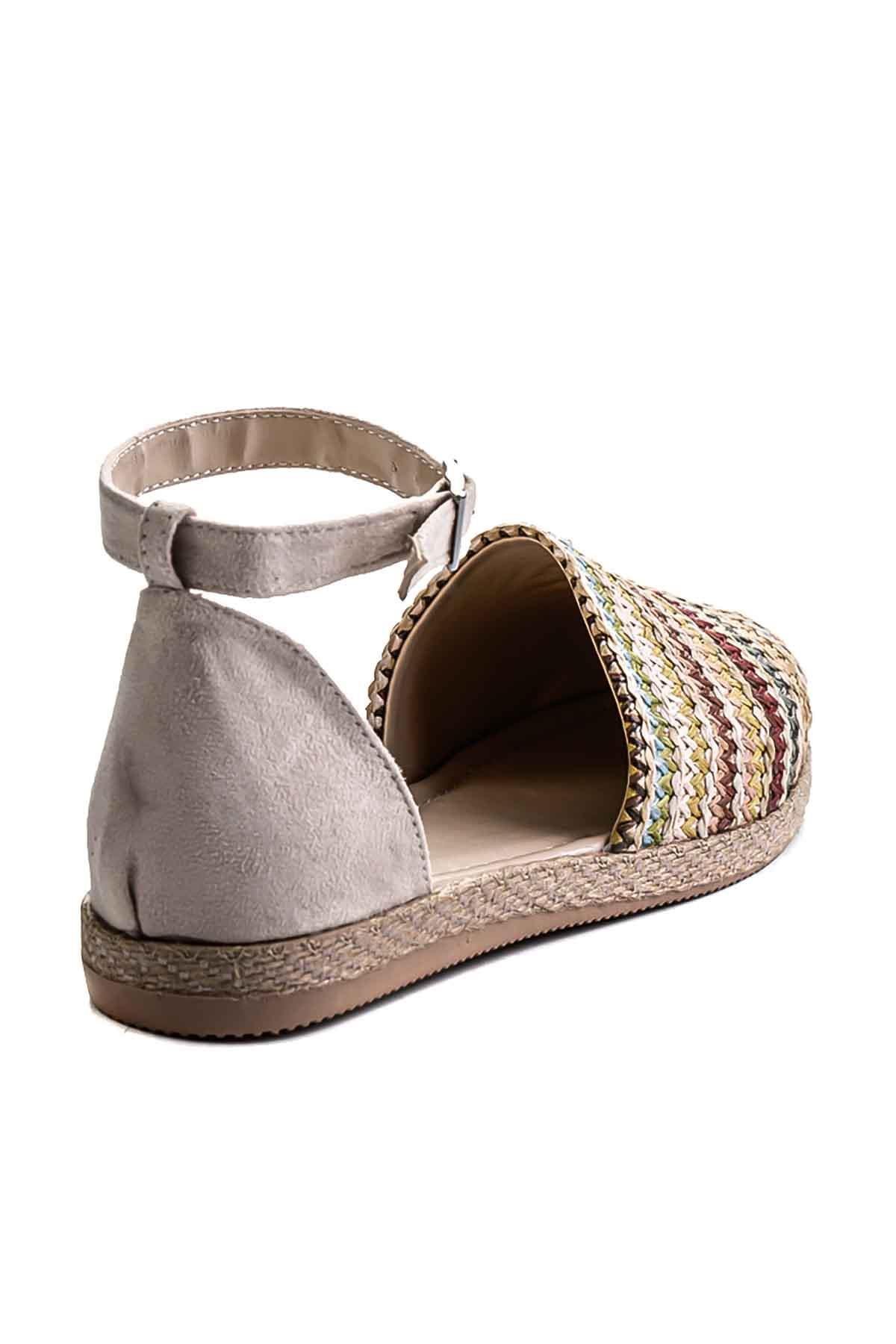Hardal Çok Renkli  Kadın Espadril K01823020528