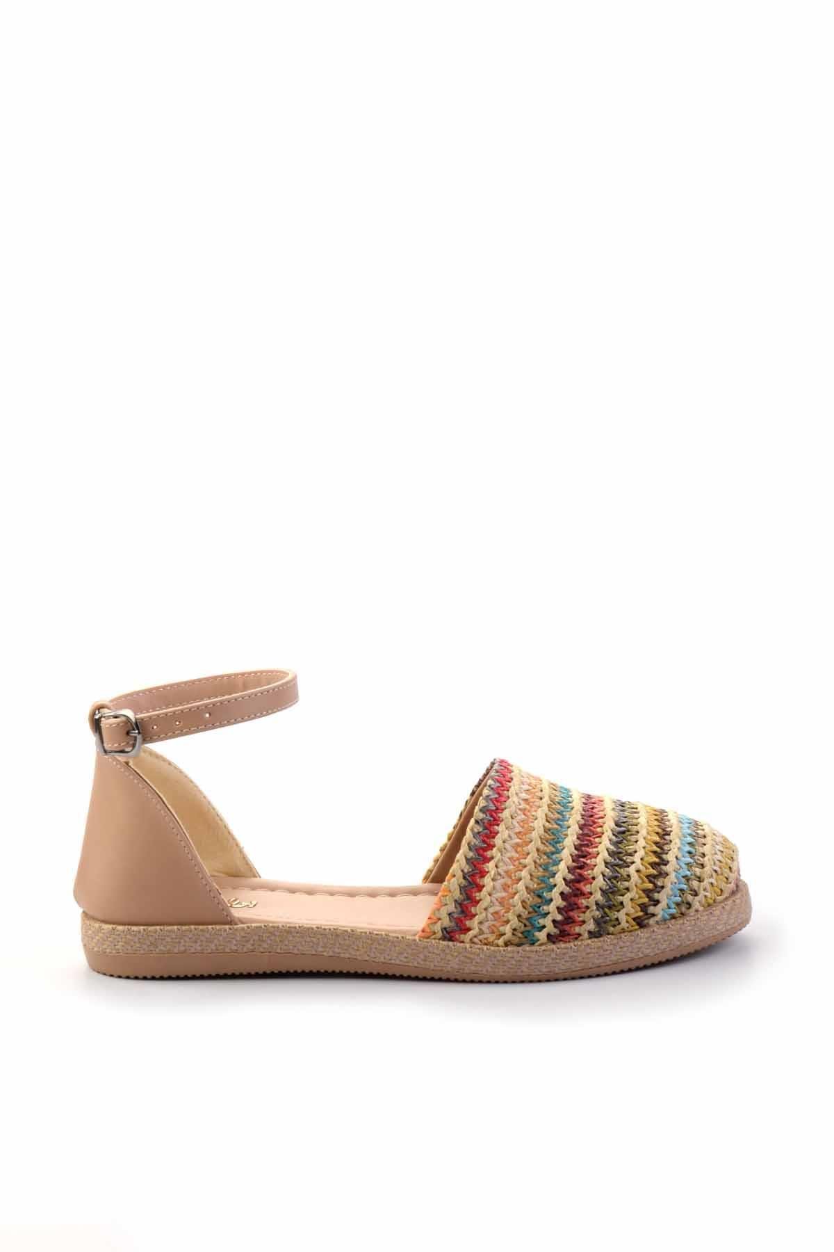 Hardal Çok Renkli  Kadın Espadril K01823251528