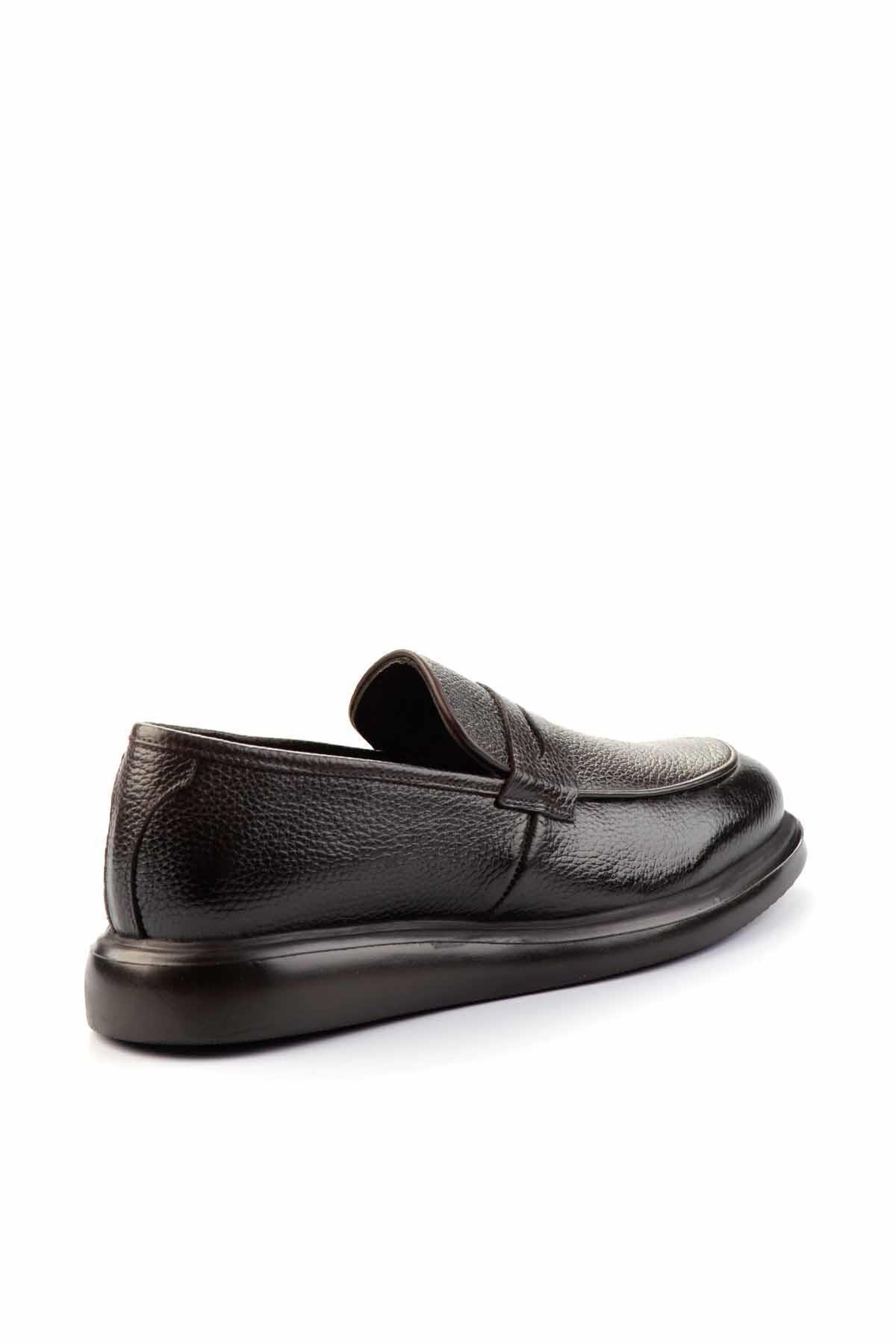 Kahve Floter Hakiki Deri Erkek Loafer Ayakkabı E01798045840
