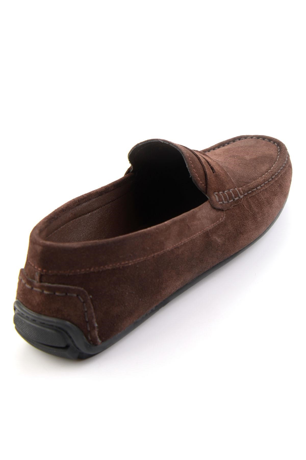 Kahve Hakiki Deri Erkek Loafer Ayakkabı E01648582102