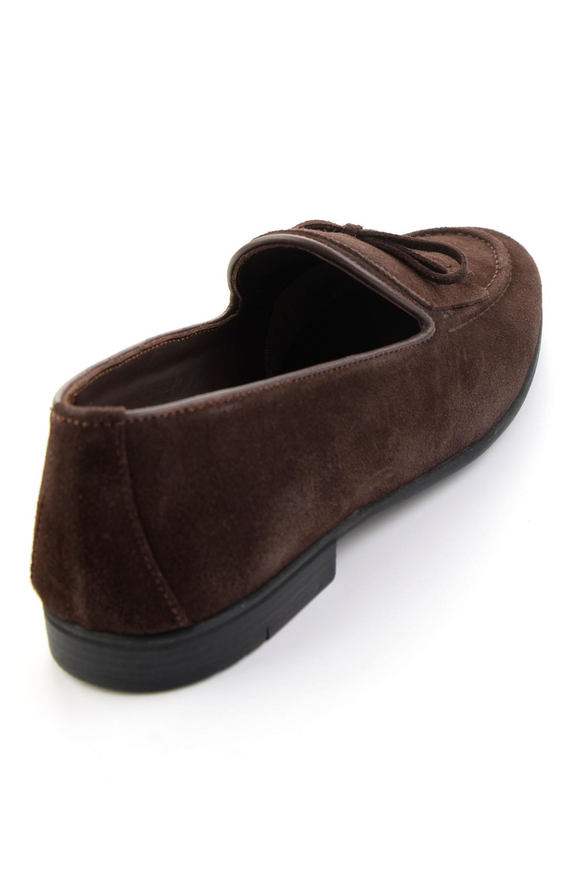 Kahve Hakiki Deri Erkek Loafer Ayakkabı E01594034702