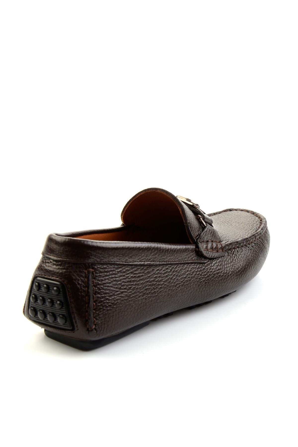 Kahve Hakiki Deri Erkek Loafer Ayakkabı E01547007540