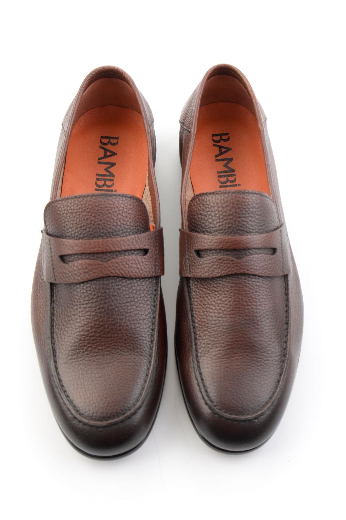 Kahve Hakiki Deri Erkek Loafer Ayakkabı E01648367040