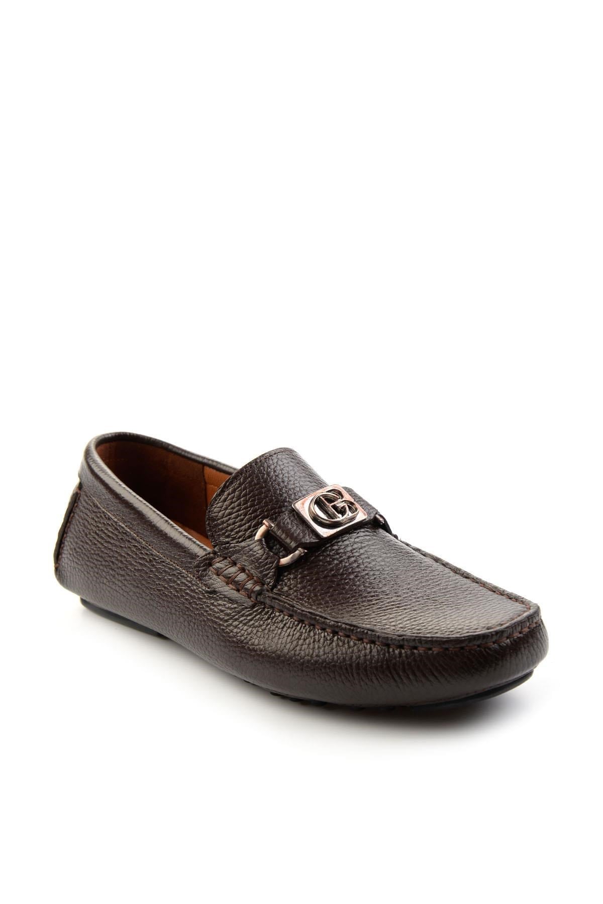 Kahve Hakiki Deri Erkek Loafer Ayakkabı E01547007540