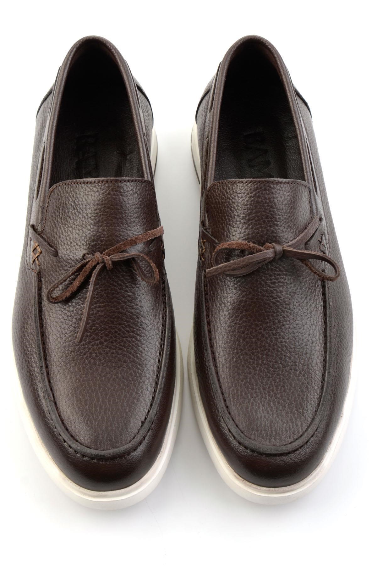 Kahve Hakiki Deri Erkek Loafer Ayakkabı E01054428140