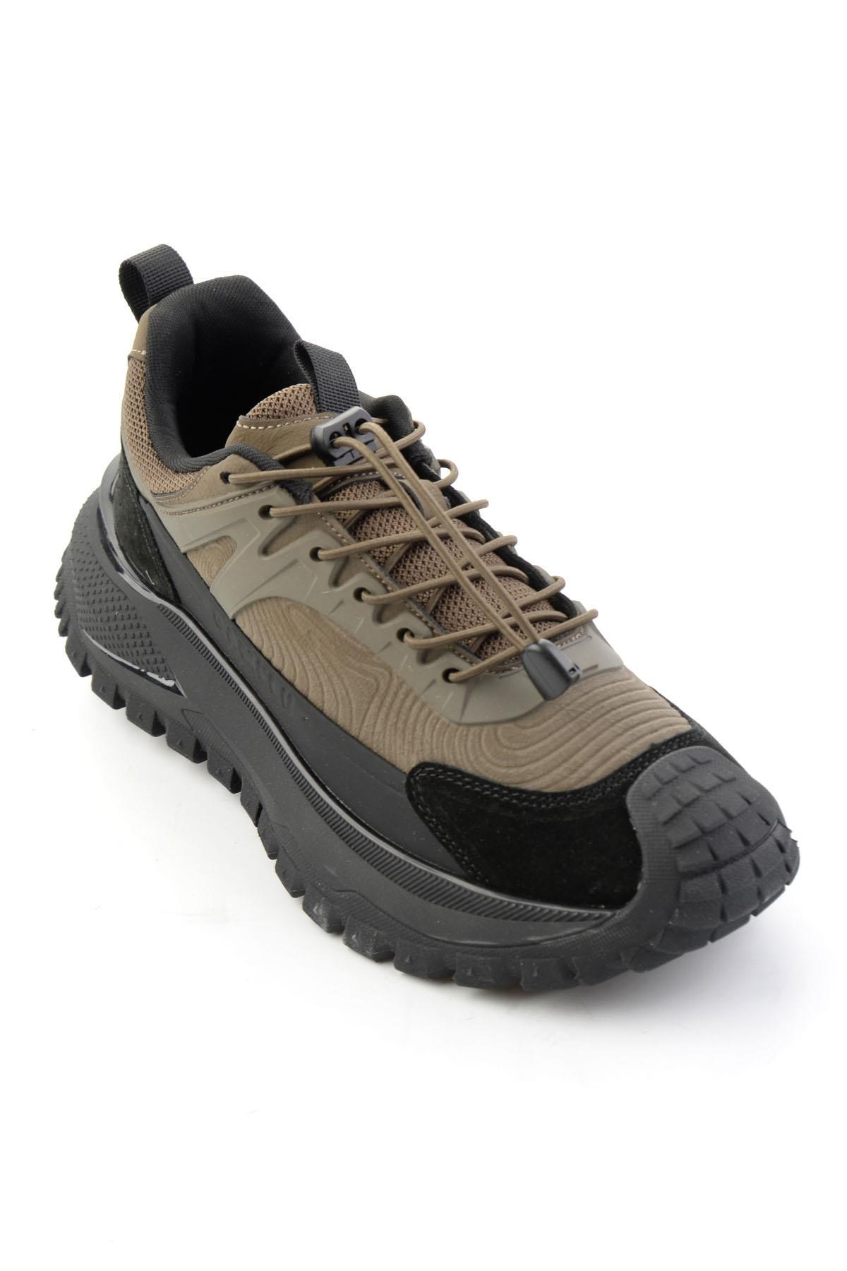 Kahve Hakiki Deri Erkek Sneaker E01175561103