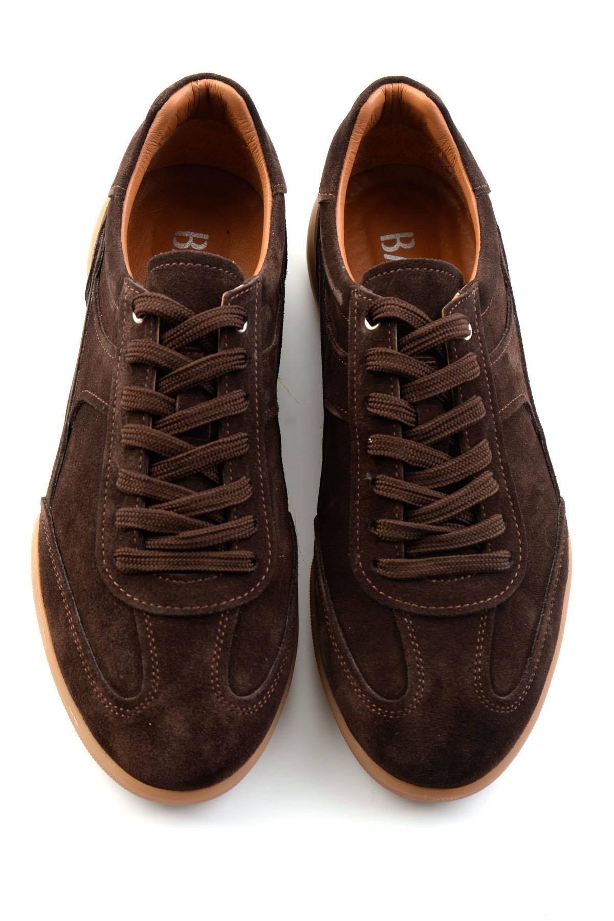 Kahve Hakiki Deri Erkek Sneaker E01396002402