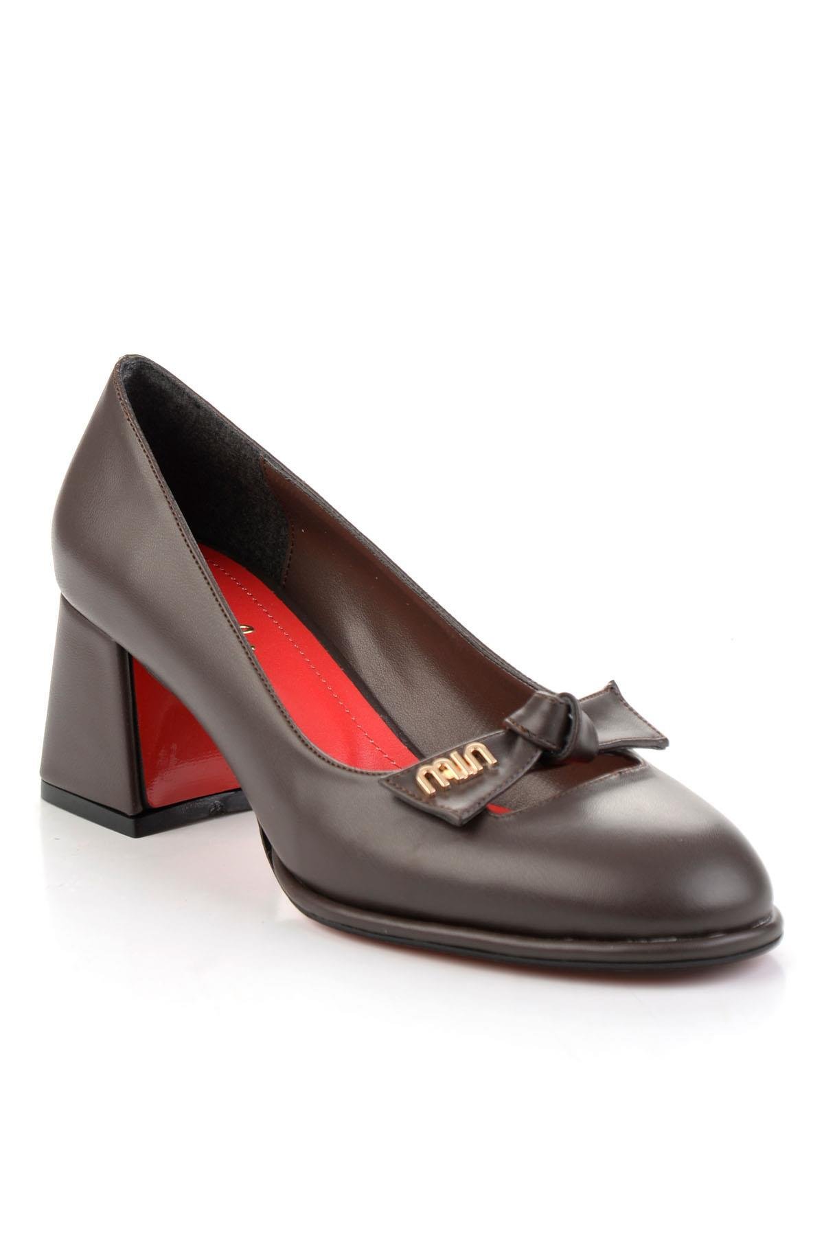 Kahve  Kadın Klasik Topuklu Ayakkabı K01231467509